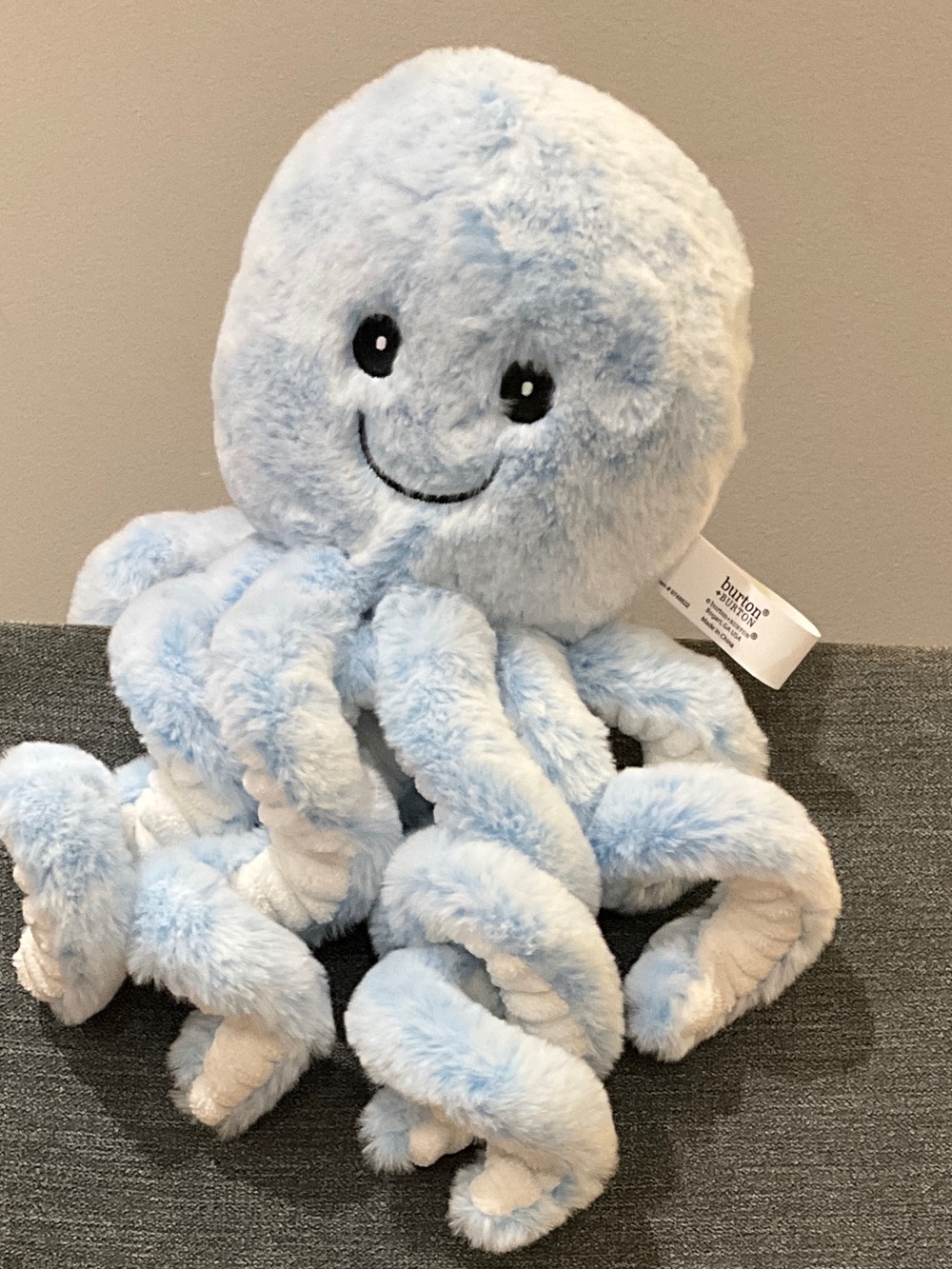 Burton + Friends Light Blue Plush Octopus Toy